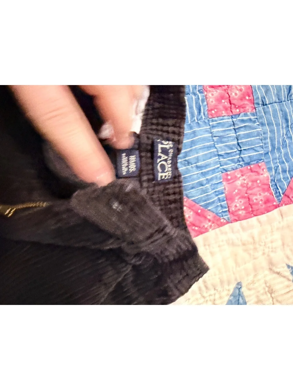 The Children's Place Toddler Boys Black Corduroy Pants Size 18 Months